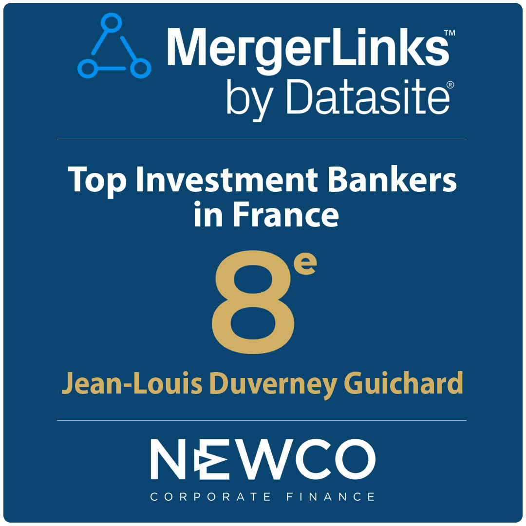 Jean-Louis Duverney-Guichard, 8e banquier d’affaires en France en volume de transactions conseillées en 2025, classement MergerLinks